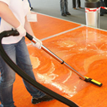 Vacuuming Solid Dust and Wet Dirt